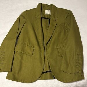 Zadig & Voltaire Olive Green Verys Officier Blazer Size 34/XS